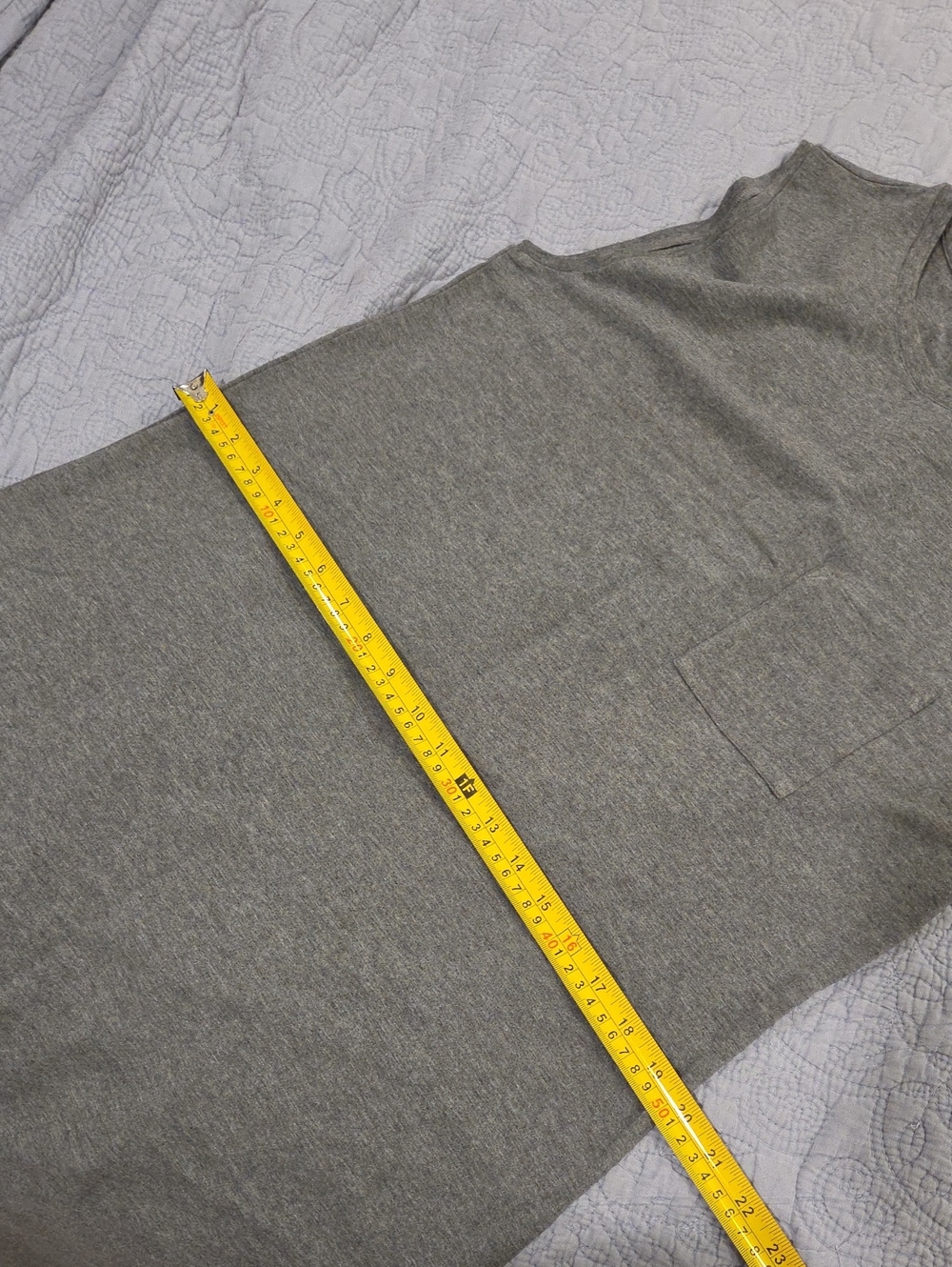 Theory Muscle T-Shirt Dress Melange Grey Size L NWT $190 - Picture 8 of 9